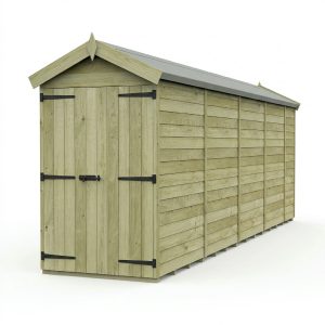 4 x 17 Apex Shed (Double Door, No Windows)