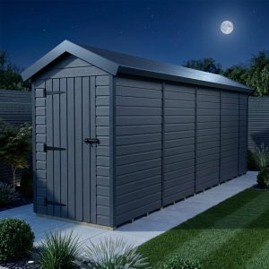 4x17 Apex Composite Shed (Single Door, No Windows)