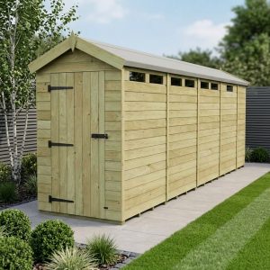 4 x 17  Apex Security Shed (Single Door)