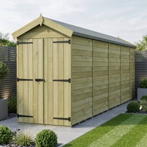 4 x 18 Apex Shed (Double Door, No Windows)