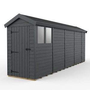 4x18 Apex Composite Shed (Single Door, With Windows)