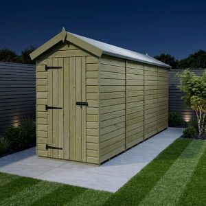 4 x 19 Apex Shed (Single Door, No Windows)