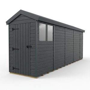 4x19 Apex Composite Shed (Single Door, With Windows)
