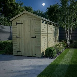 4 x 19 Apex Security Shed (Single Door)