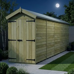 4 x 20 Apex Shed (Double Door, No Windows)