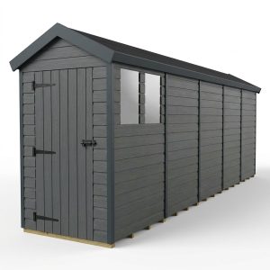 4x20 Apex Composite Shed (Single Door, With Windows)