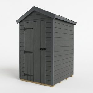 4x4 Apex Composite Shed (Single Door, No Windows)