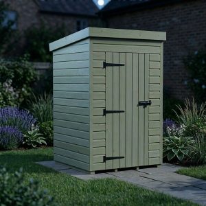 4 x 4 Pent Shed (Single Door, No Windows)