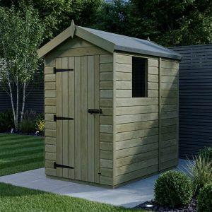 4 x 5 Apex Shed (Single Door, With Windows)