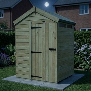 4 x 5  Apex Security Shed (Single Door)