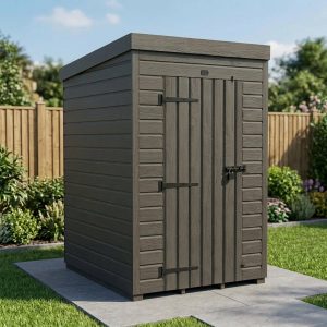 4x5 Pent Composite Shed (Single Door, No Windows)