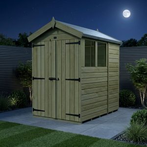 4 x 6 Apex Shed (Double Door, With Windows)