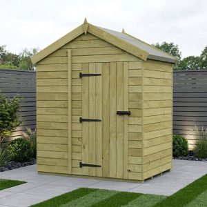 4 x 6 Apex Shed (Single Door, No Windows)
