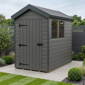 4x6 Apex Composite Shed (Single Door, With Windows)