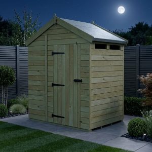 4 x 6  Apex Security Shed (Single Door)