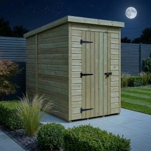 4 x 6 Pent Shed (Single Door, No Windows)