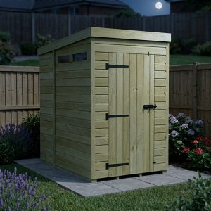 4 x 6  Security Pent Shed (Single Door)