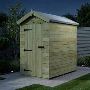 4 x 7 Apex Shed (Single Door, No Windows)