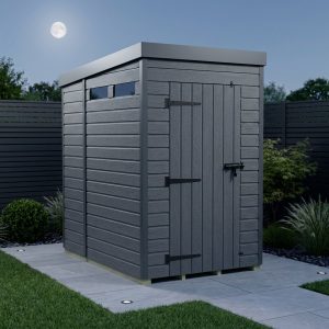 4x7 Composite Pent Security Shed