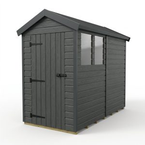 4x8 Apex Composite Shed (Single Door, With Windows)