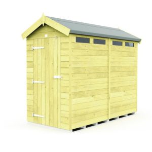 4 x 8  Apex Security Shed (Single Door)