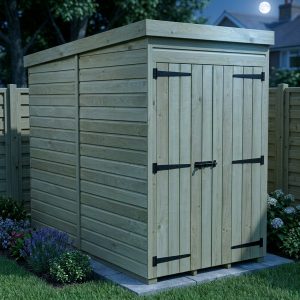 4 x 8 Pent Shed (Double Door, No Windows)