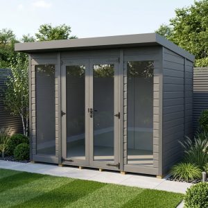 4x8 Composite Pent Full Height Summer House