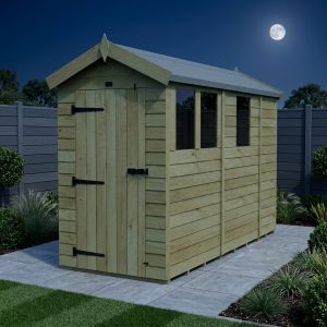 4 x 9 Apex Shed (Single Door, With Windows)