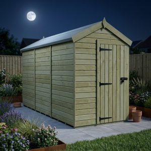 5 x 12 Apex Shed (Single Door, No Windows)