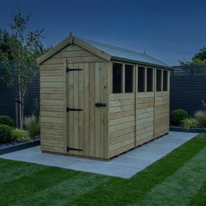 5 x 12 Apex Shed (Single Door, With Windows)