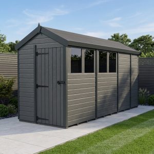 5x13 Apex Composite Shed (Single Door, With Windows)