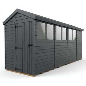 5x15 Apex Composite Shed (Single Door, With Windows)