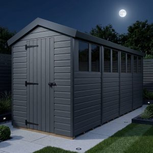 5x16 Apex Composite Shed (Single Door, With Windows)