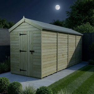5 x 18 Apex Shed (Single Door, No Windows)