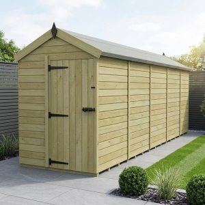 5 x 19 Apex Shed (Single Door, No Windows)