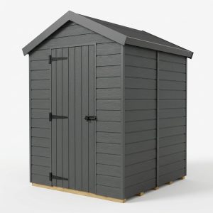 5x4 Apex Composite Shed (Single Door, No Windows)