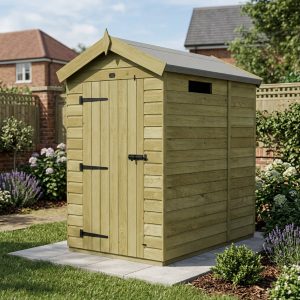 5 x 4 Apex Security Shed (Single Door)