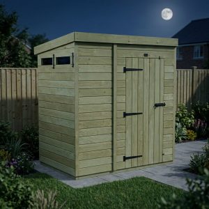 5 x 4 Security Pent Shed (Single Door)