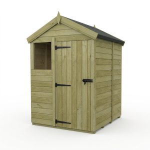 5 x 5 Apex Shed (Single Door, With Windows)