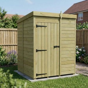 5 x 5 Pent Shed (Single Door, No Windows)