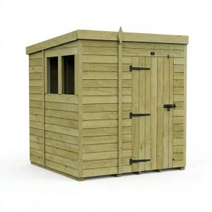 5 x 6 Pent Shed (Single Door, With Windows)