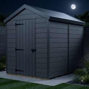5x7 Apex Composite Shed (Single Door, No Windows)