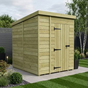 5 x 8 Pent Shed (Single Door, No Windows)