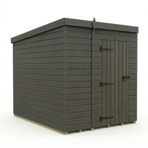 5x8 Pent Composite Shed (Single Door, No Windows)