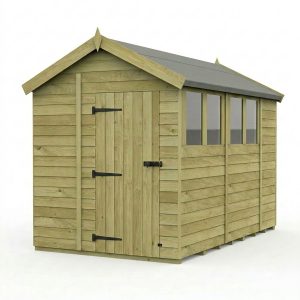 6 x 10 Apex Shed (Single Door, With Windows)