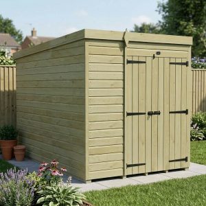6 x 10 Pent Shed (Double Door, No Windows)