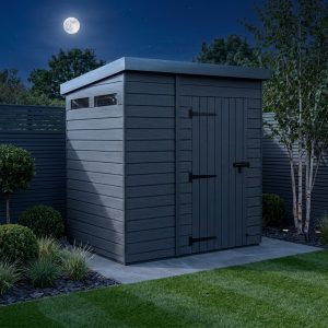 6x10 Composite Pent Security Shed