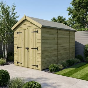 6 x 11 Apex Shed (Double Door, No Windows)