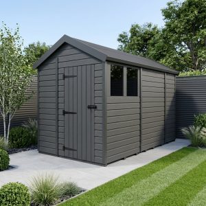 6x11 Apex Composite Shed (Single Door, With Windows)
