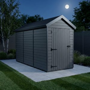 6x12 Apex Composite Shed (Single Door, No Windows)